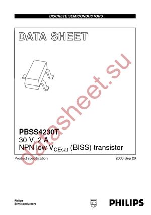 PBSS4230T T/R datasheet  